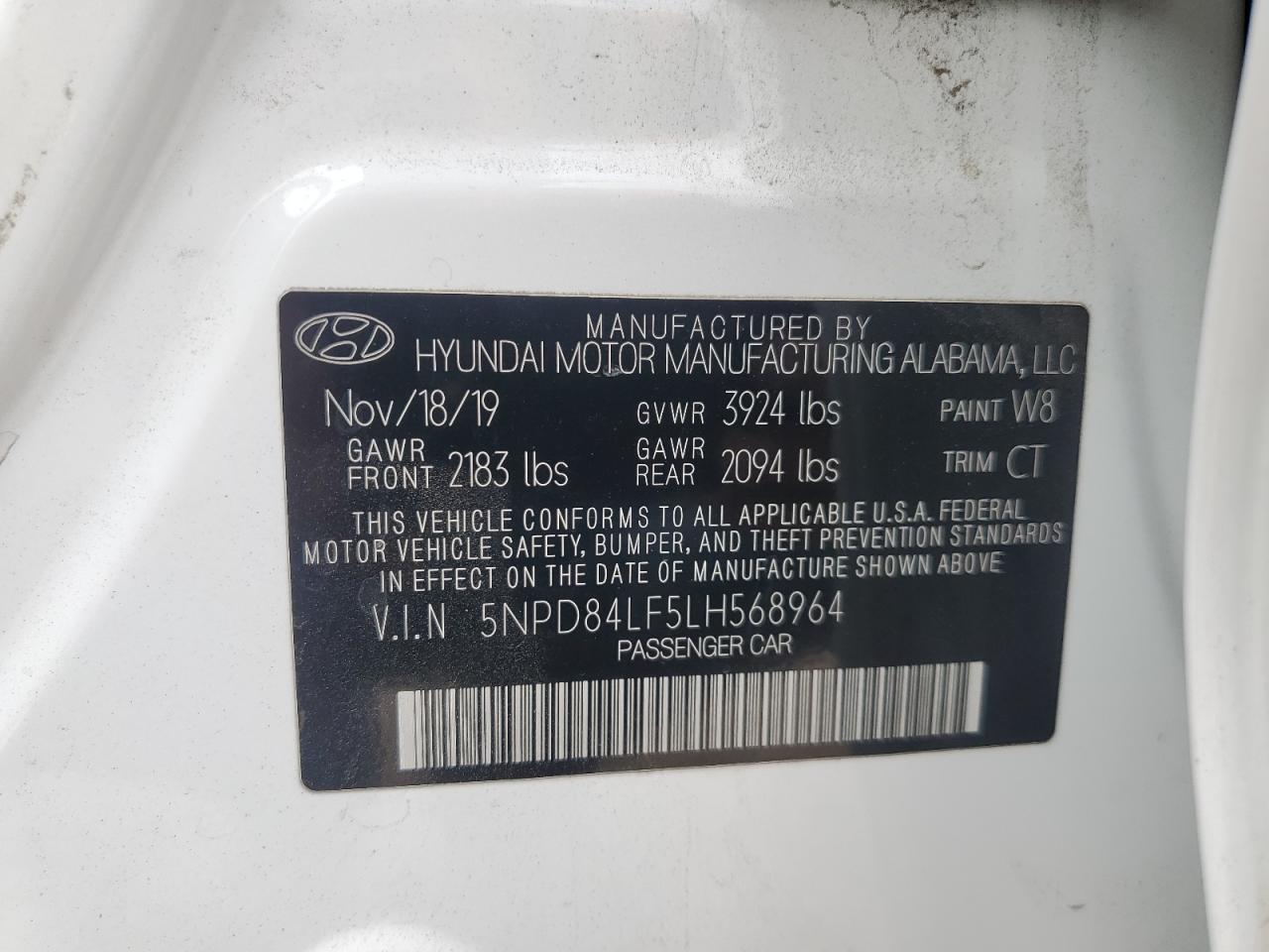 5NPD84LF5LH568964 2020 HYUNDAI ELANTRA - Image 13