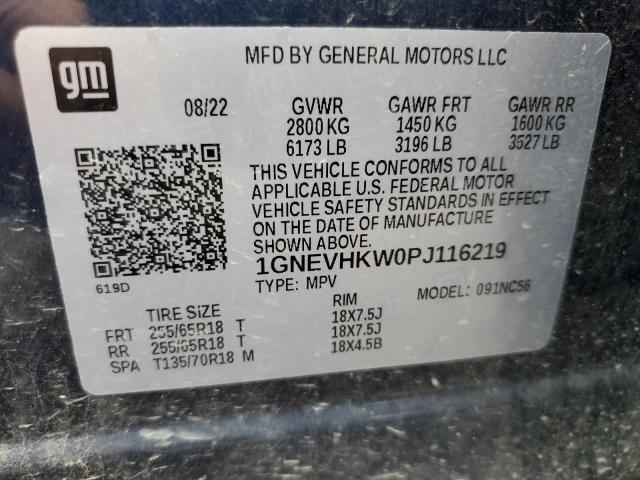 1GNEVHKW0PJ116219 Chevrolet Traverse L 12