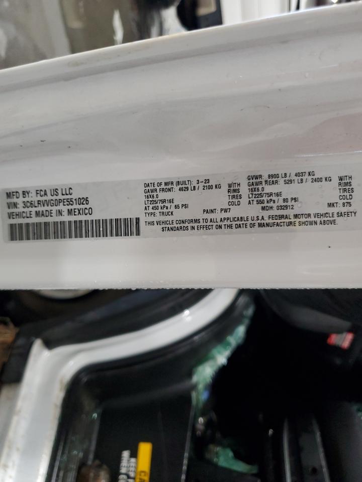 3C6LRVVG0PE551026 2023 Ram Promaster 2500 2500 Standard