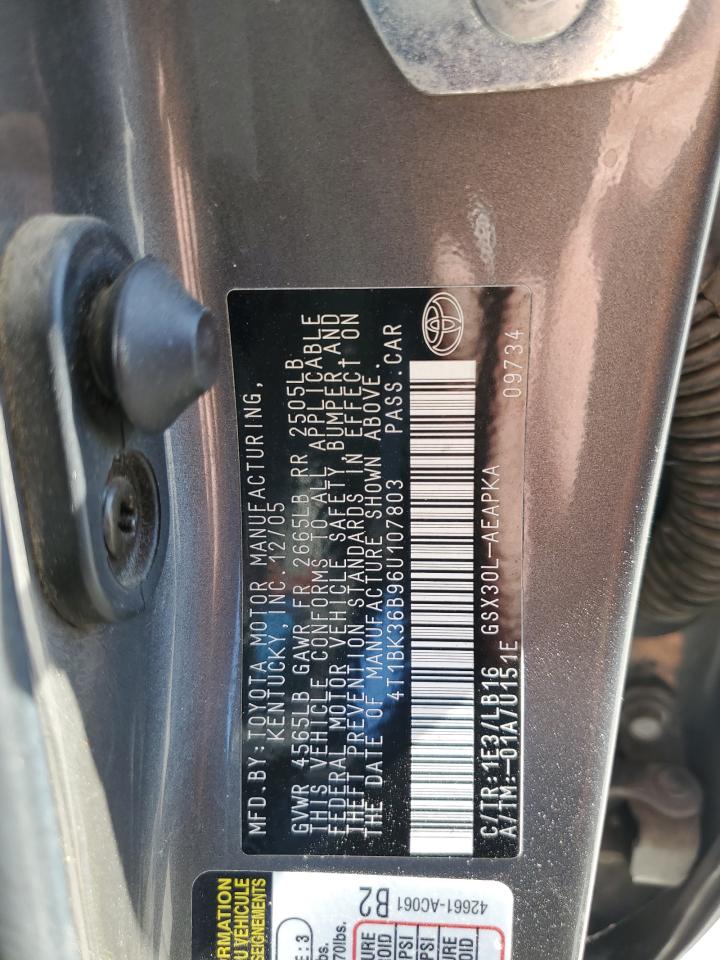 4T1BK36B96U107803 2006 Toyota Avalon Xl