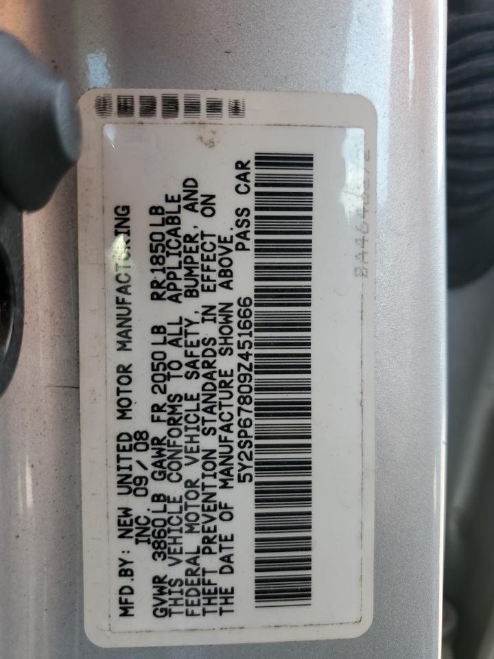 5Y2SP67809Z451666 2009 Pontiac Vibe