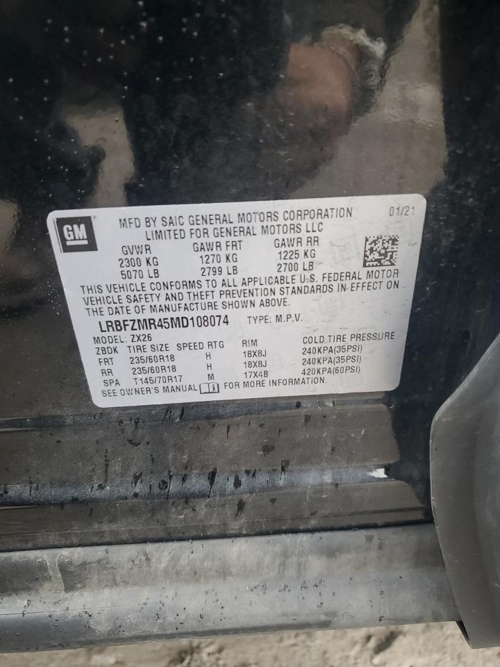 LRBFZMR45MD108074 2021 Buick Envision Preferred