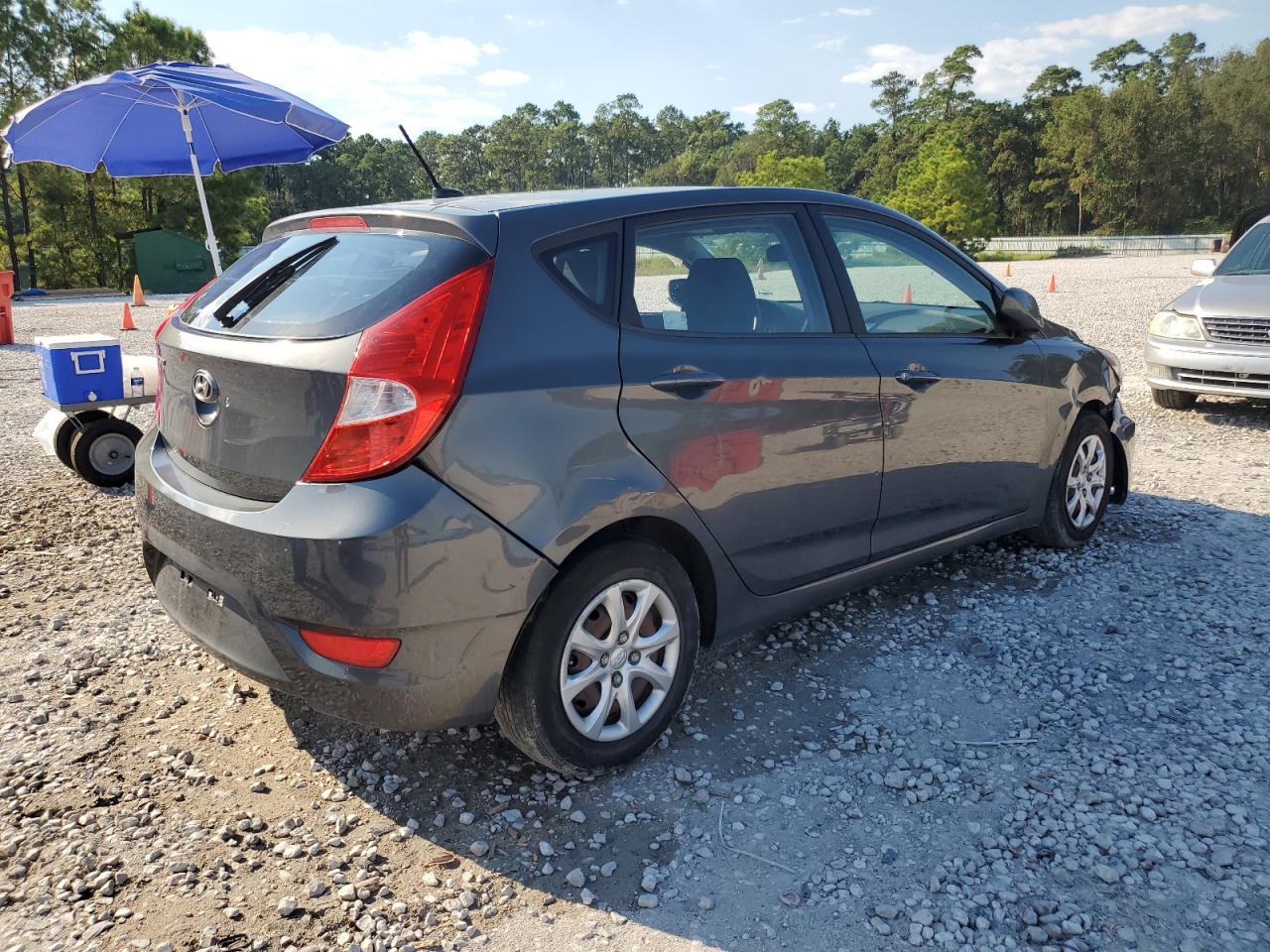2012 Hyundai Accent Gls grey null gas KMHCT5AE8CU003880 photo #4