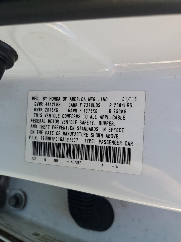 19UUB1F31GA007337 2016 Acura Tlx