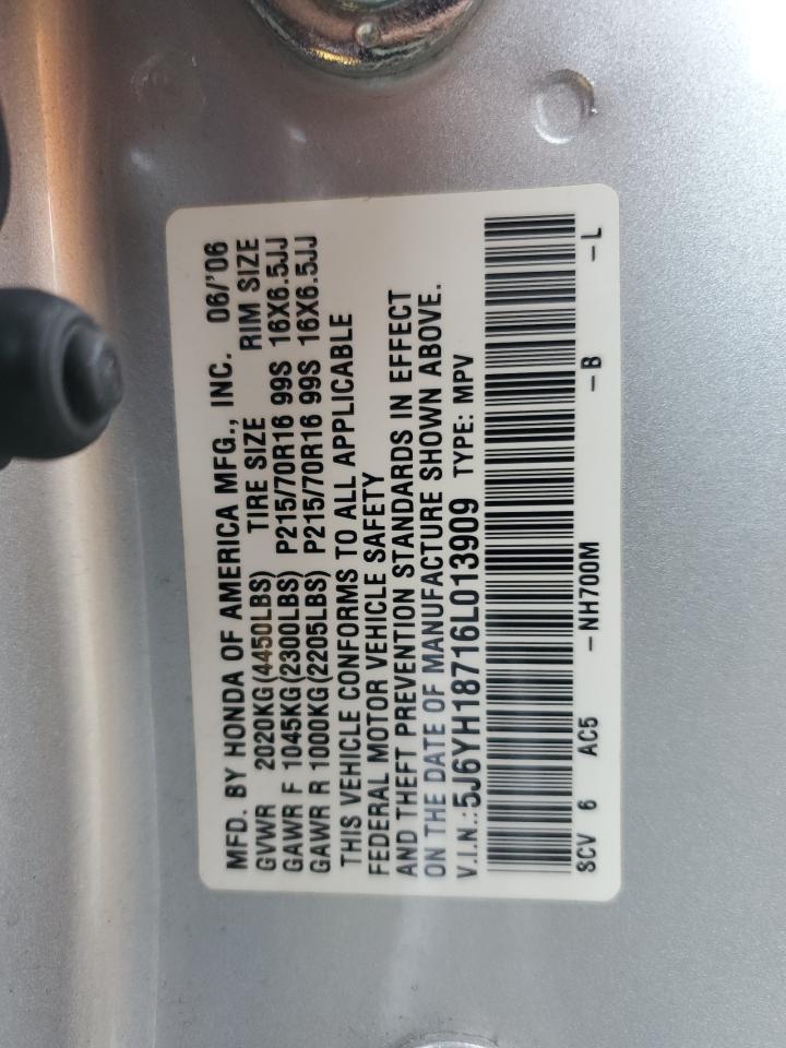 5J6YH18716L013909 2006 Honda Element Ex