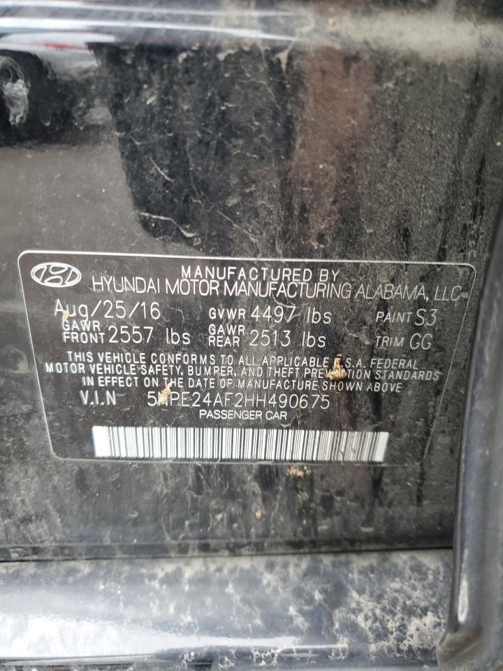 5NPE24AF2HH490675 2017 Hyundai Sonata Se