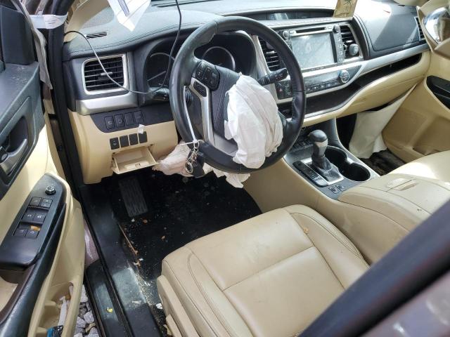  TOYOTA HIGHLANDER 2017 tan