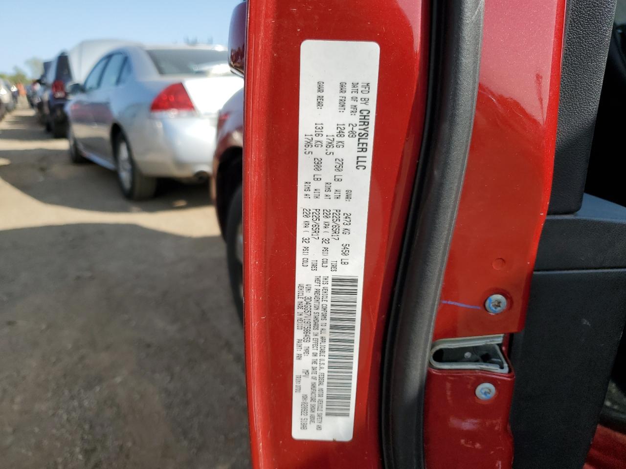 2009 Dodge Journey Sxt VIN: 3D4GG57V19T586459 Lot: 70648334