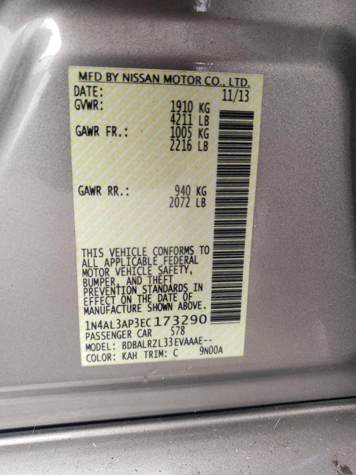 1N4AL3AP3EC173290 2014 Nissan Altima 2.5