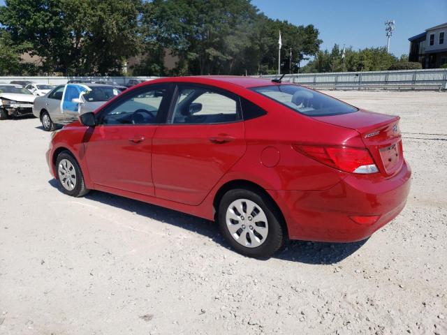  HYUNDAI ACCENT 2016 Czerwony