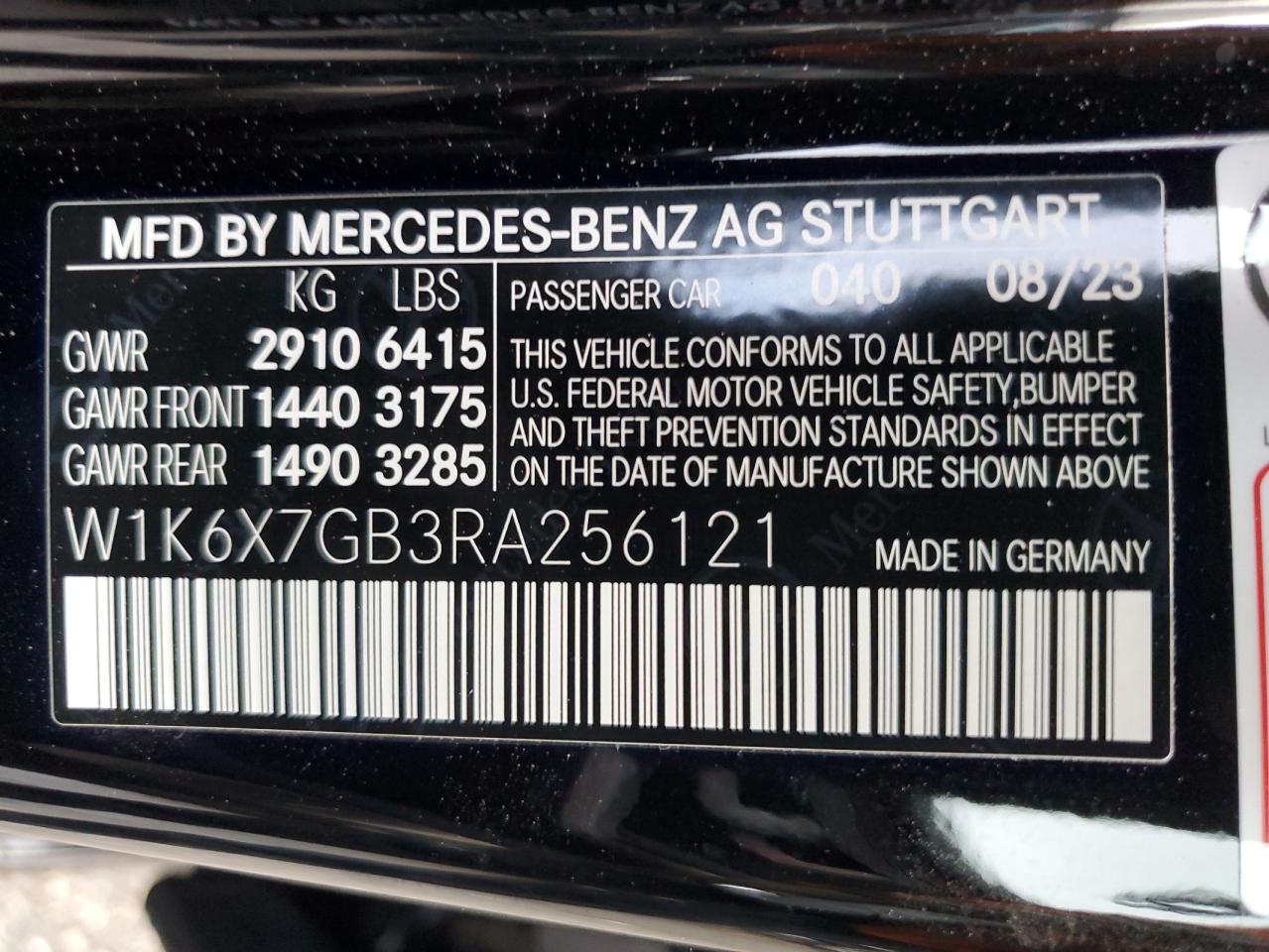 W1K6X7GB3RA256121 2024 Mercedes-Benz S Mercedes-Maybach S 580 4M