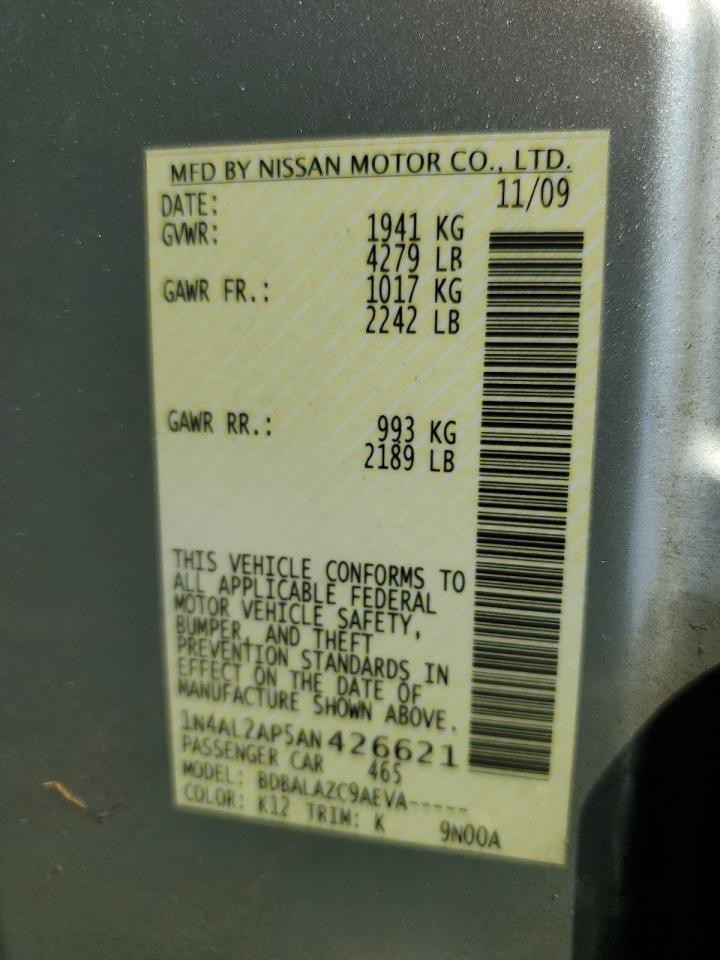 1N4AL2AP5AN426621 2010 Nissan Altima Base