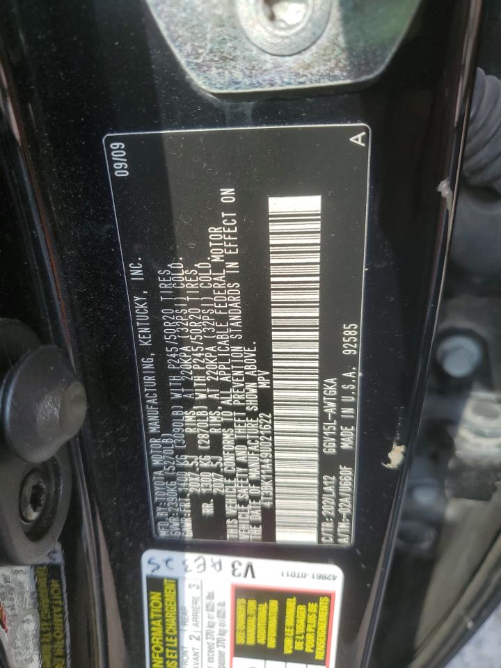 4T3BK11A49U021622 2009 Toyota Venza