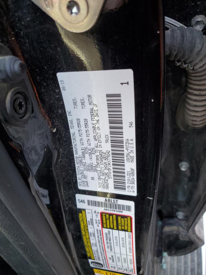 5TFAY5F19KX779242 2019 Toyota Tundra Crewmax 1794