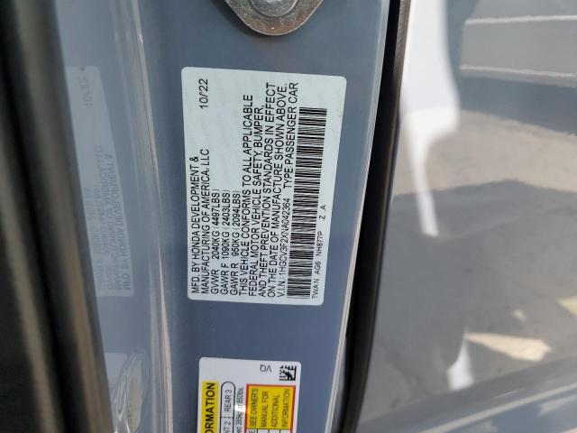 1HGCV3F2XNA042364 Honda Accord HYB 13