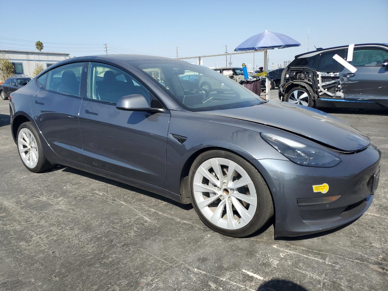 VIN 5YJ3E1EA1NF372879 2022 TESLA MODEL 3 no.4