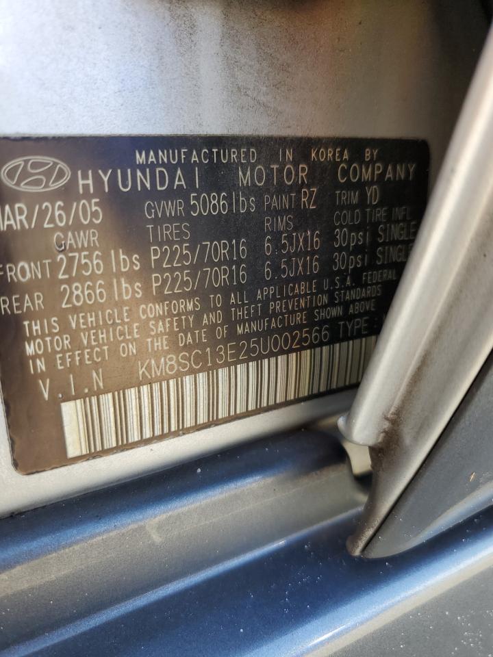 KM8SC13E25U002566 2005 Hyundai Santa Fe Gls