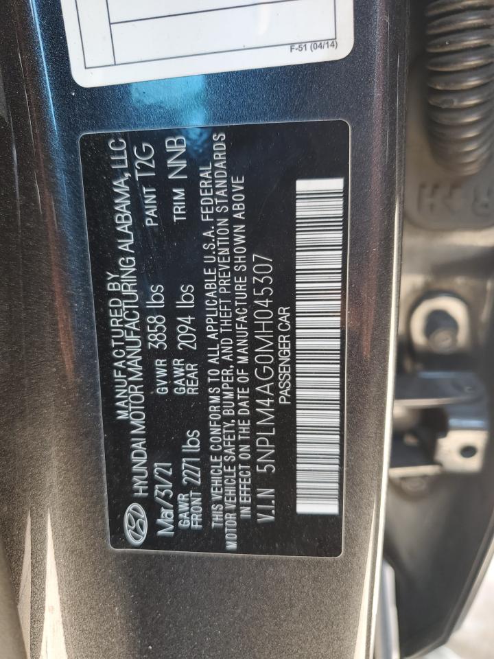 5NPLM4AG0MH045307 2021 Hyundai Elantra Sel