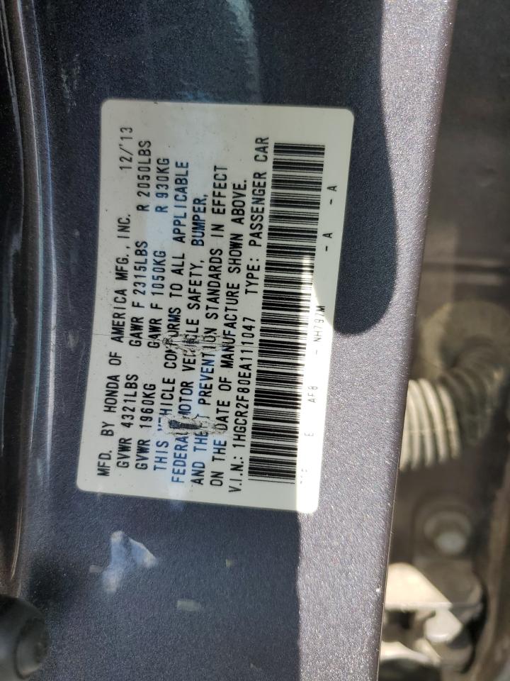 1HGCR2F80EA111047 2014 Honda Accord Exl