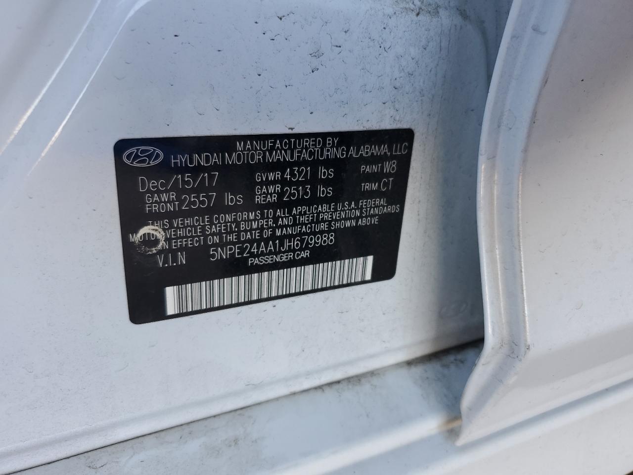 5NPE24AA1JH679988 2018 Hyundai Sonata Eco