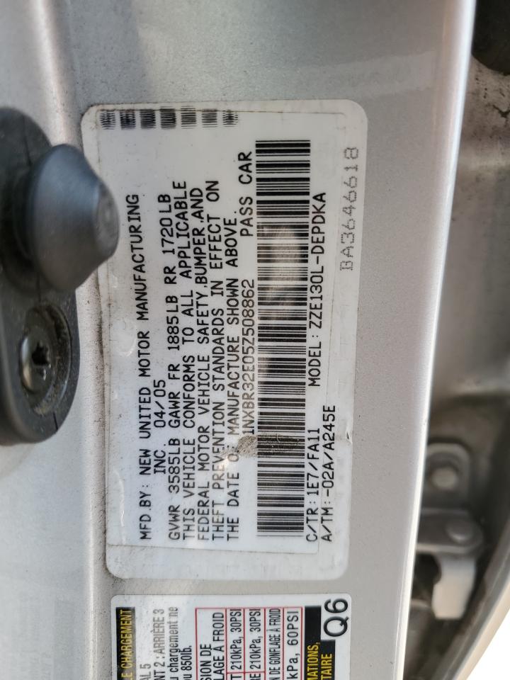 1NXBR32E05Z508862 2005 Toyota Corolla Ce