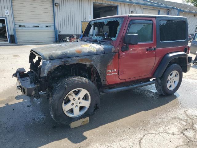 2012 Jeep Wrangler Sport продається в York Haven, PA - Burn - Engine