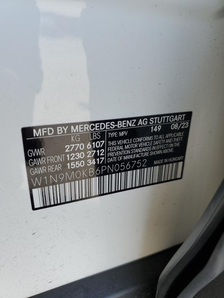 W1N9M0KB6PN056752 2023 Mercedes-Benz Eqb 300 4Matic