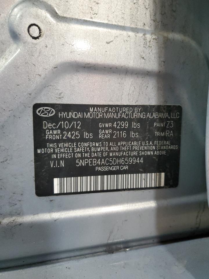 5NPEB4AC5DH659944 2013 Hyundai Sonata Gls