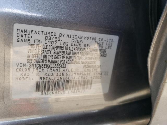 3N1CN8EVXLL885433 Nissan Versa SV 12