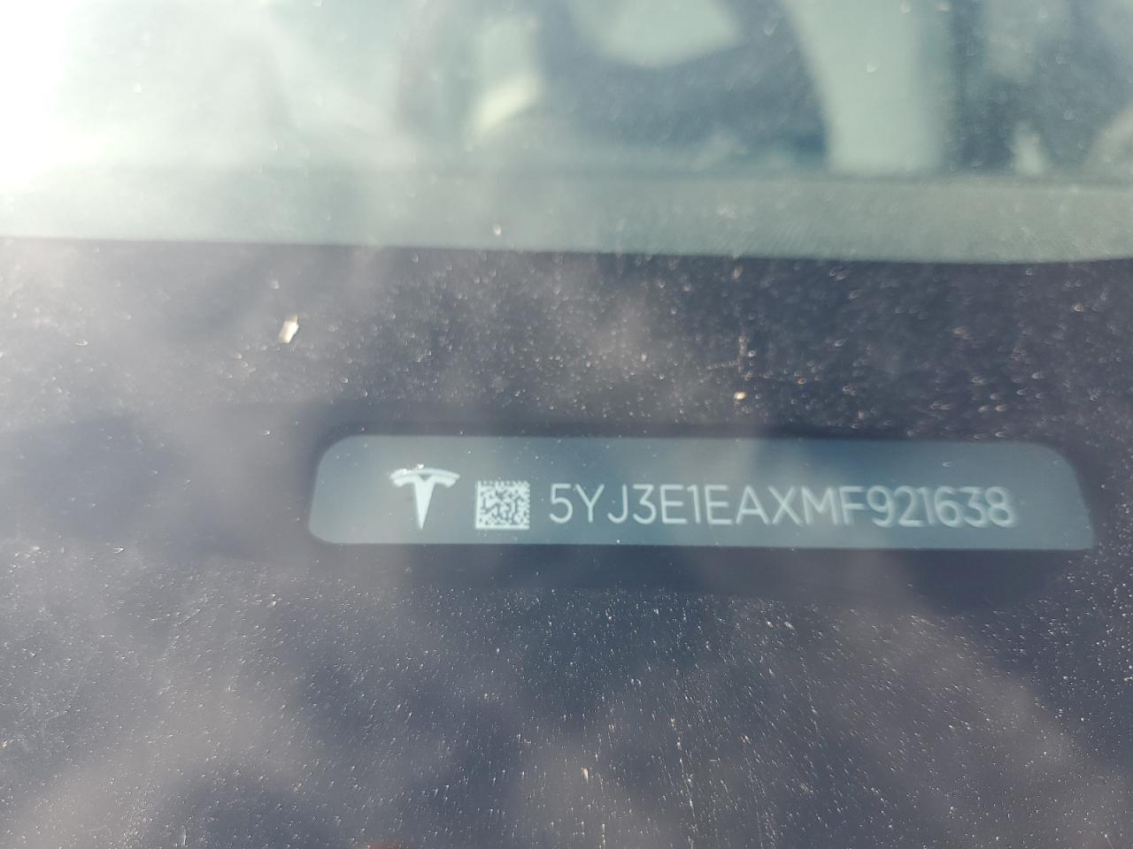 5YJ3E1EAXMF921638 2021 Tesla Model 3