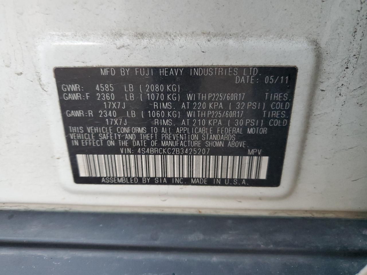 2011 Subaru Outback - Image 14