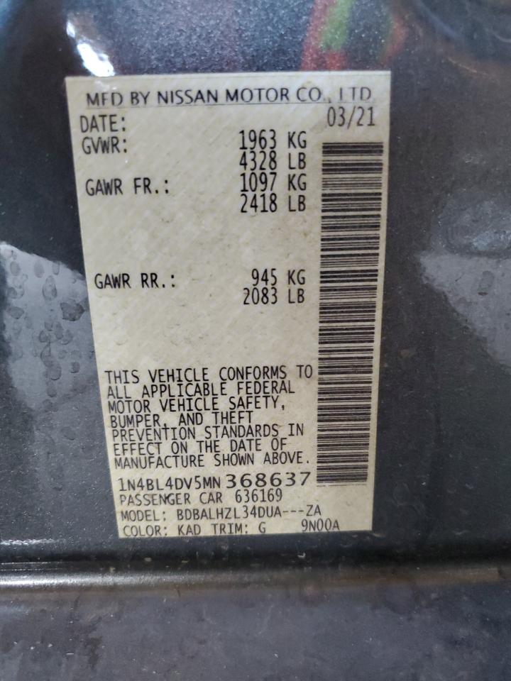 1N4BL4DV5MN368637 2021 NISSAN ALTIMA - Image 14