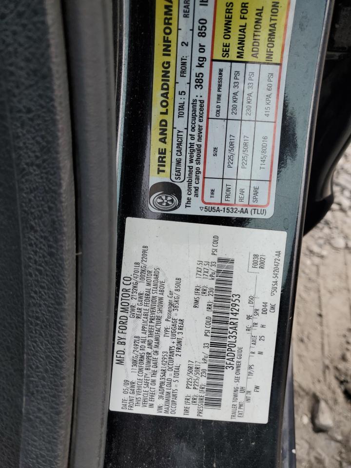 3FADP0L35AR142953 2010 Ford Fusion Hybrid