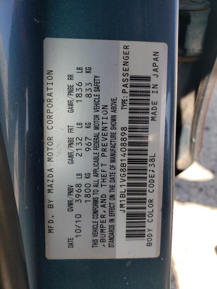 2011 Mazda 3 I VIN: JM1BL1VG8B1408898 Lot: 70633374