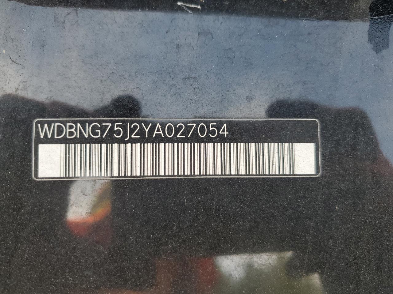 WDBNG75J2YA027054 2000 Mercedes-Benz S 500