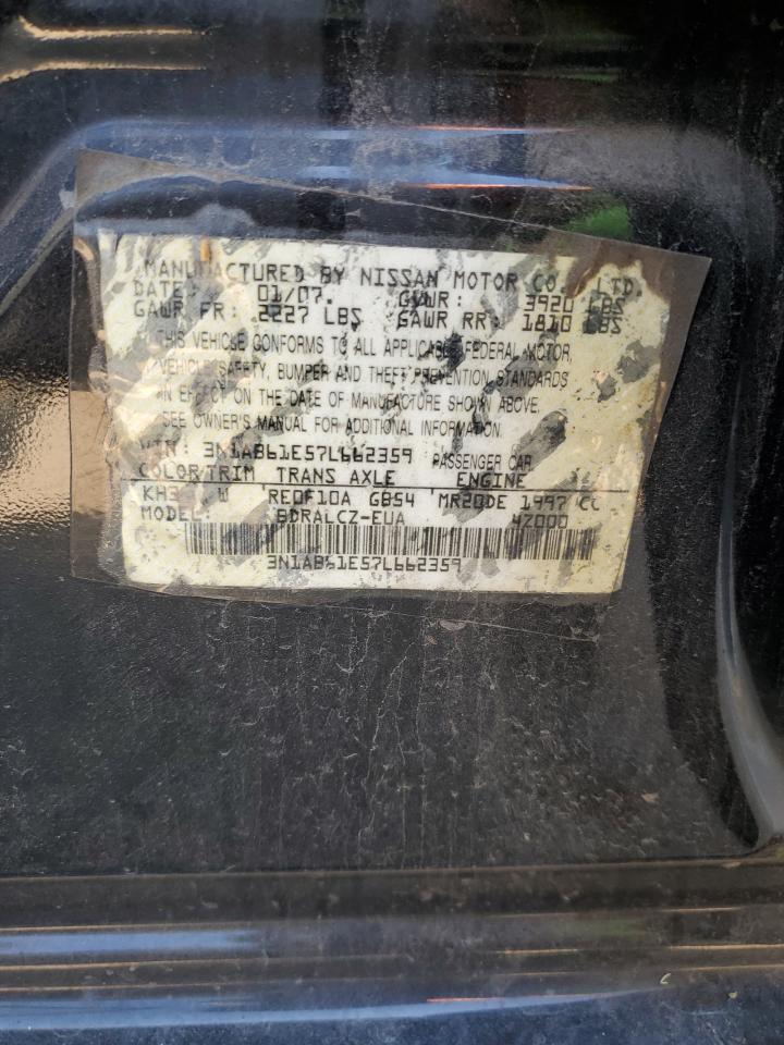 3N1AB61E57L662359 2007 Nissan Sentra 2.0