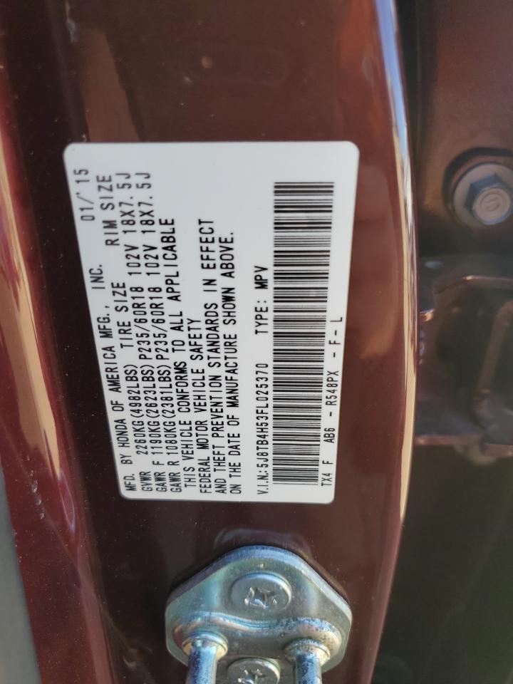 5J8TB4H53FL025370 2015 Acura Rdx Technology