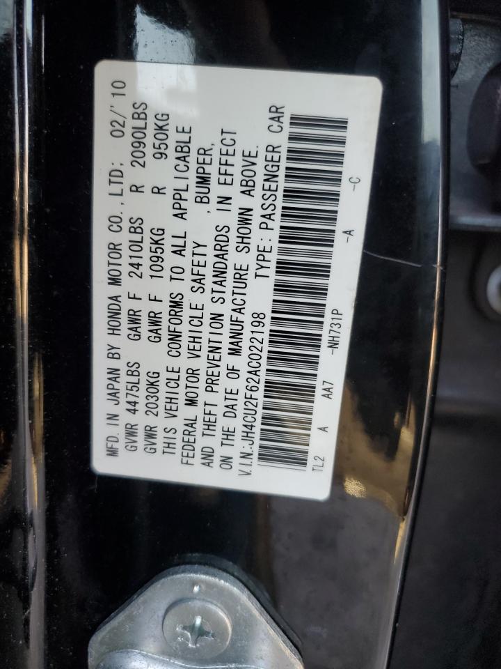 JH4CU2F62AC022198 2010 Acura Tsx