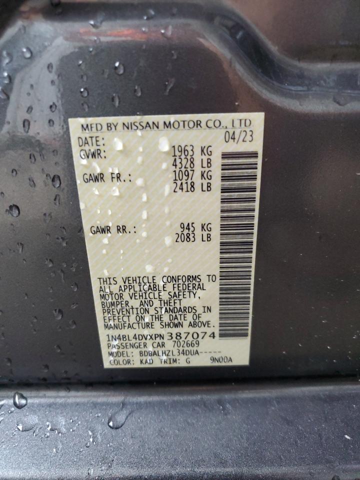 1N4BL4DVXPN387074 2023 Nissan Altima Sv