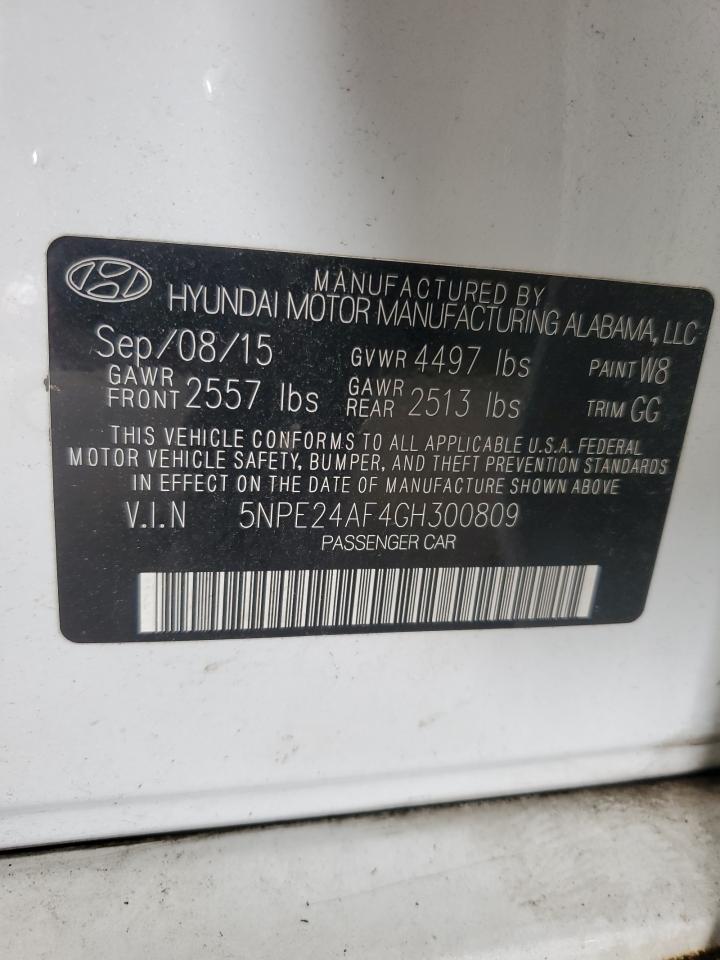 5NPE24AF4GH300809 2016 Hyundai Sonata Se