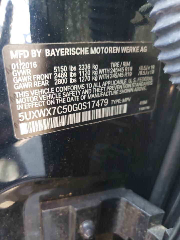 5UXWX7C50G0S17479 2016 BMW X3 xDrive35I