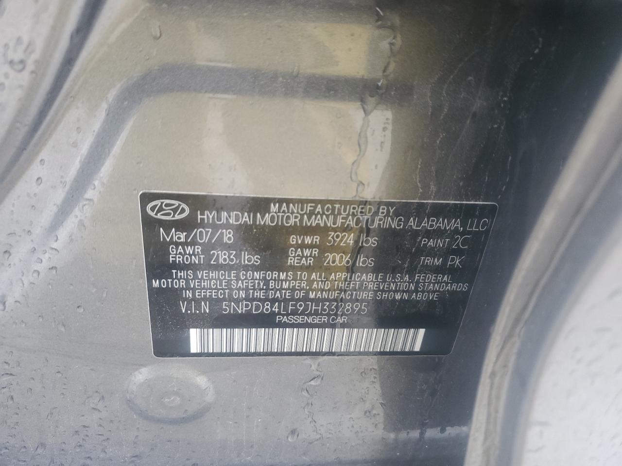 5NPD84LF9JH332895 2018 HYUNDAI ELANTRA - Image 13