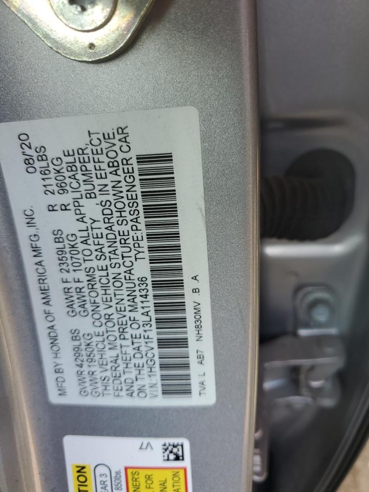 1HGCV1F13LA114336 2020 Honda Accord Lx