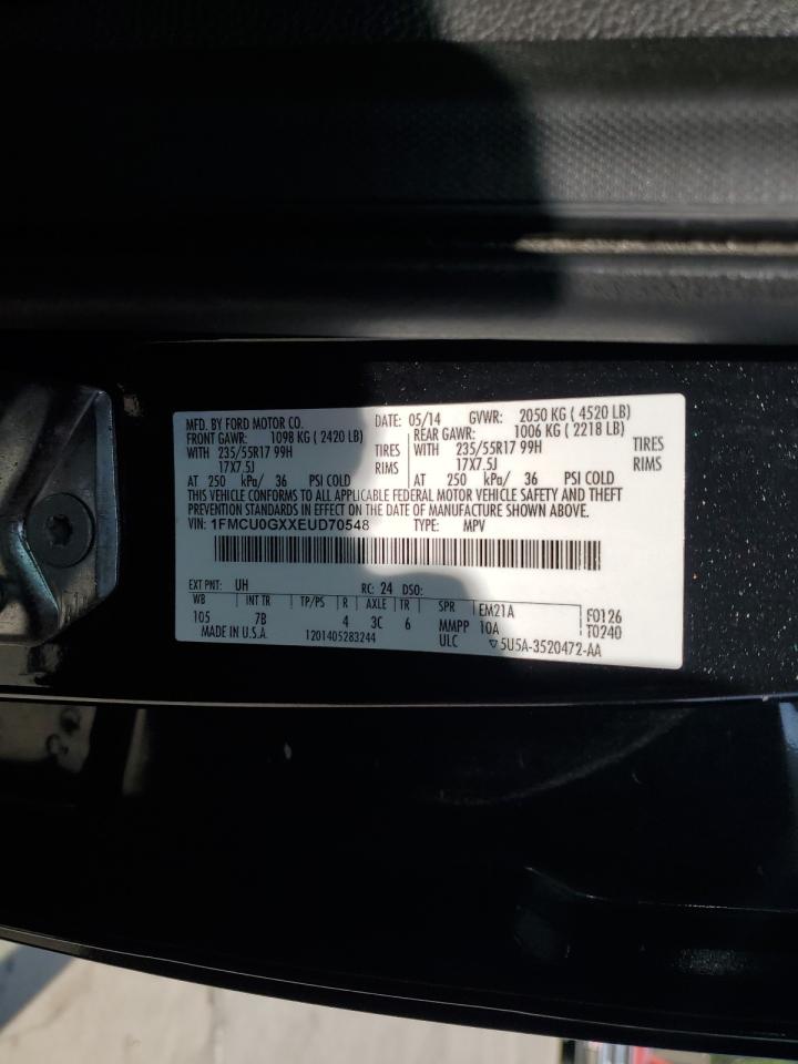 1FMCU0GXXEUD70548 2014 Ford Escape Se