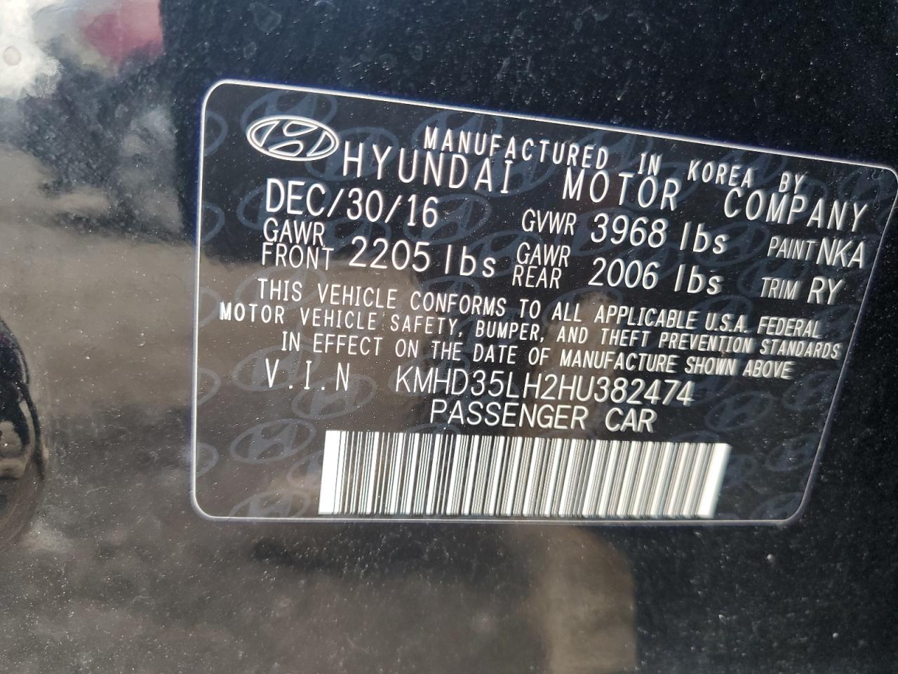 KMHD35LH2HU382474 2017 Hyundai Elantra Gt