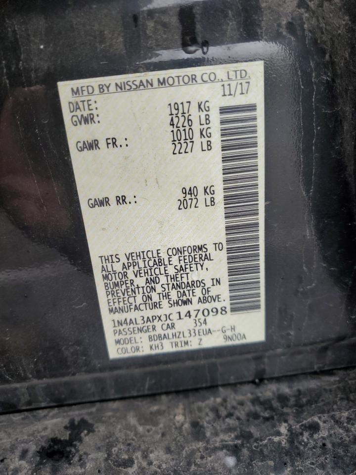 1N4AL3APXJC147098 2018 Nissan Altima 2.5