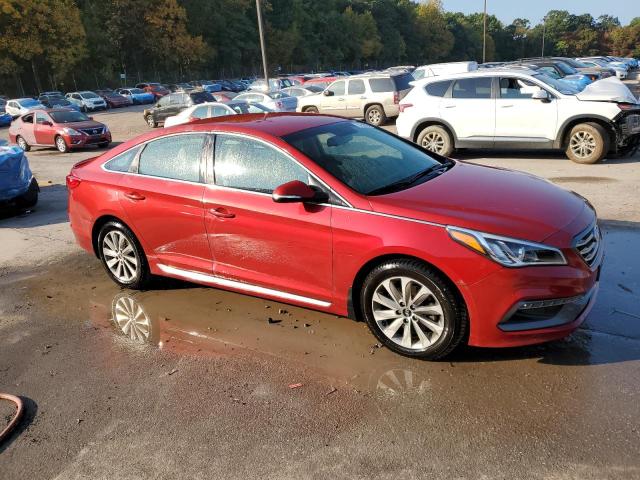  HYUNDAI SONATA 2017 Czerwony