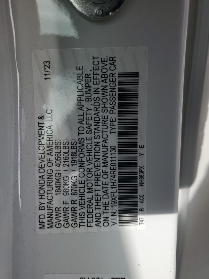 19XFL1H74RE011130 2024 Honda Civic Exl