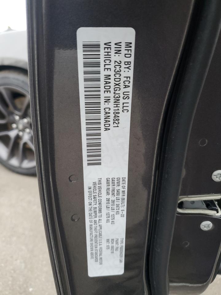 2C3CDXGJ3NH184821 2022 Dodge Charger Scat Pack