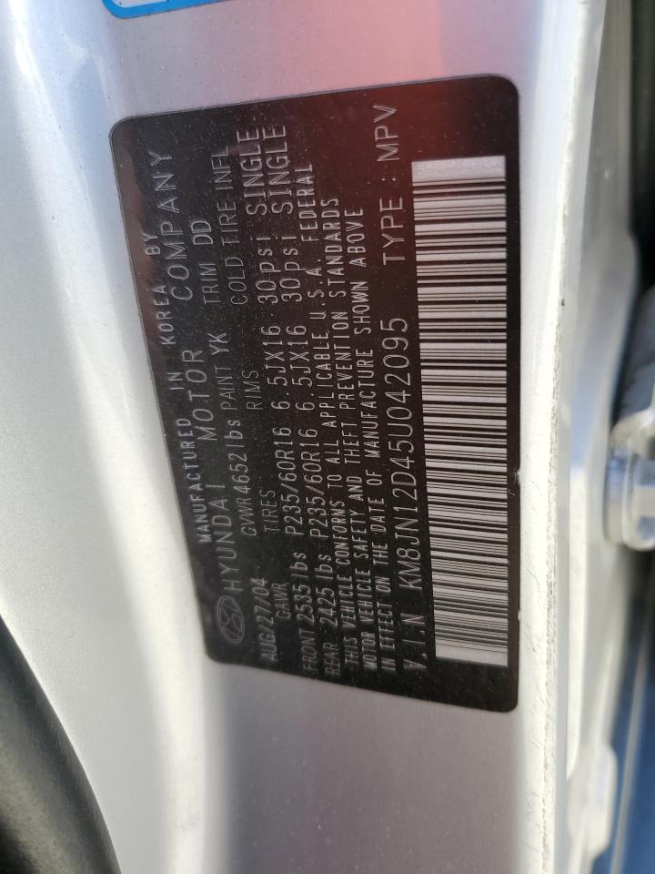 2005 Hyundai Tucson Gls VIN: KM8JN12D45U042095 Lot: 69722604